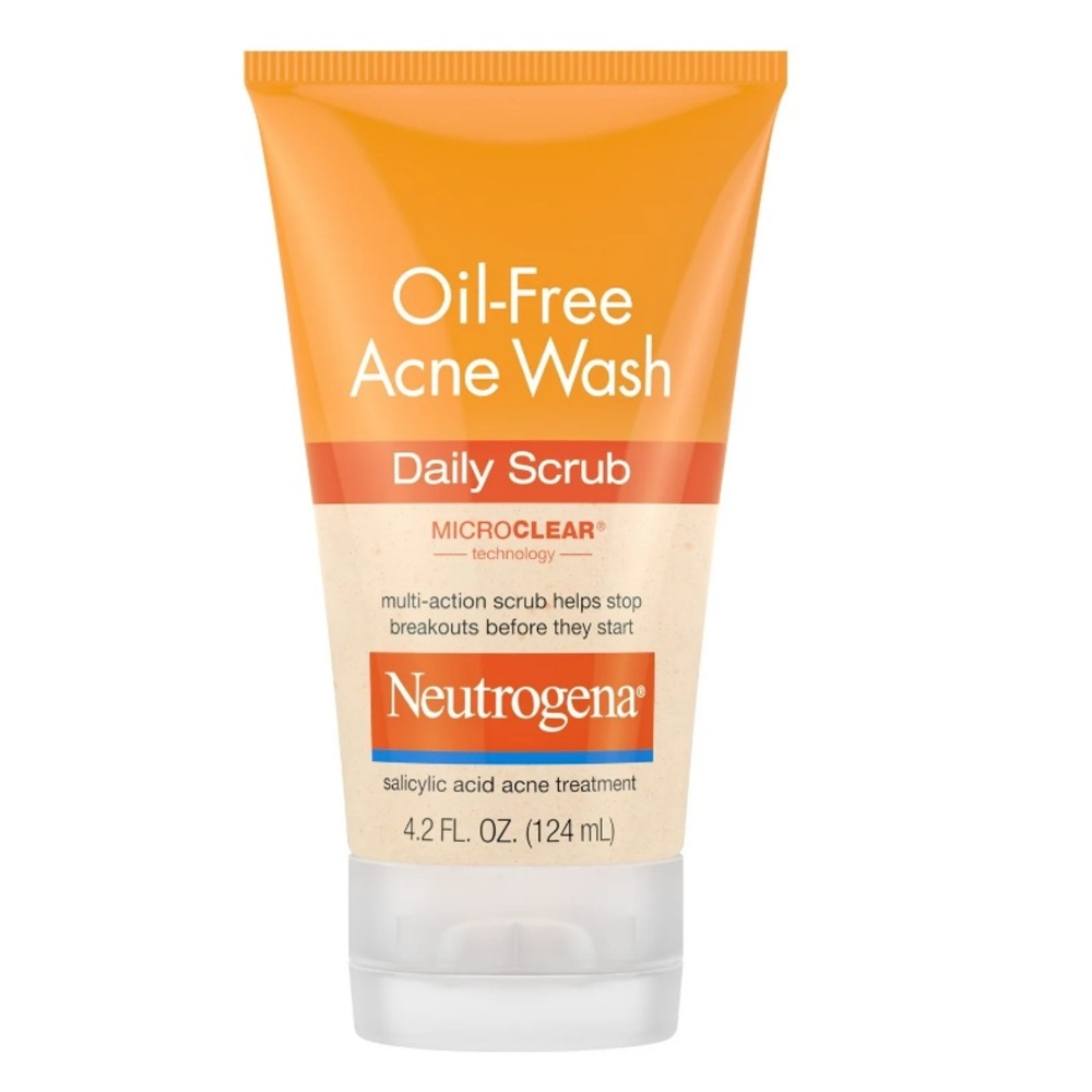 Neutrogena Oil-Free Acne Face Scrub, 2% Salicylic Acid, 4.2 oz